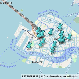 Mappa Fondamenta Tre Ponti, 30135 Venezia VE, Italia (0.764)