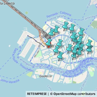 Mappa Fondamenta Tre Ponti, 30135 Venezia VE, Italia (1.0245)