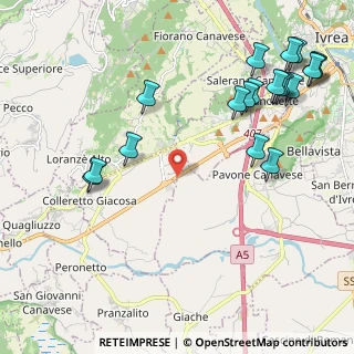 Mappa SS565 Rivarolo - Ivrea, 10010 Colleretto Giacosa TO, Italia (2.70684)