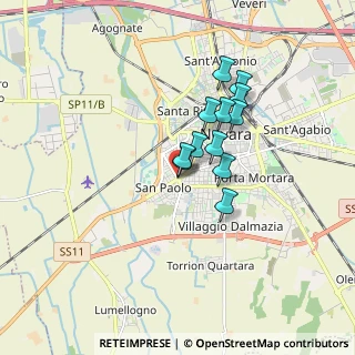 Mappa Eni Station, 28100 Novara NO, Italia (1.2225)