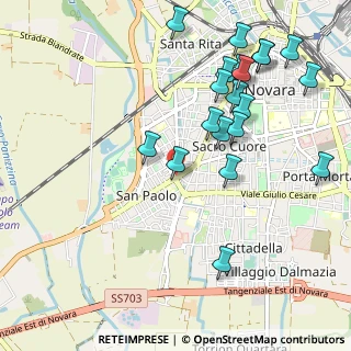 Mappa Eni Station, 28100 Novara NO, Italia (1.1485)