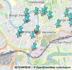 Mappa Via Filippini, 37121 Verona VR, Italia (1.08)