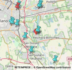 Mappa Via Altiero Spinelli, 20068 Peschiera Borromeo MI, Italia (4.70083)