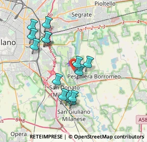 Mappa Via Altiero Spinelli, 20068 Peschiera Borromeo MI, Italia (3.55)