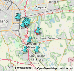 Mappa Via Altiero Spinelli, 20068 Peschiera Borromeo MI, Italia (3.44636)