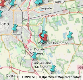 Mappa Via Altiero Spinelli, 20068 Peschiera Borromeo MI, Italia (5.517)