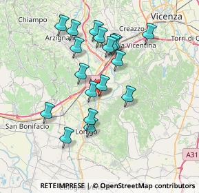 Mappa Via Antonio Fogazzaro, 36040 Grancona VI, Italia (6.70444)