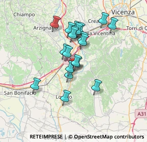 Mappa Via Antonio Fogazzaro, 36040 Grancona VI, Italia (5.801)