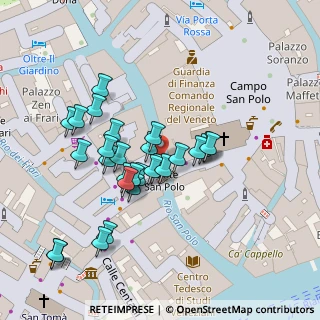 Mappa Calle Seconda dei Saoneri, 30125 Venezia VE, Italia (0.03214)