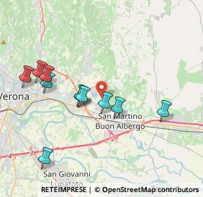 Mappa Via Scimmia, 37036 San Martino Buon Albergo VR, Italia (3.72091)