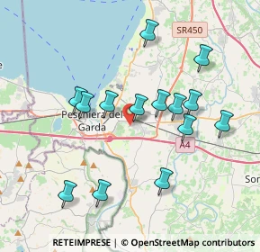 Mappa Via Belfiore, 37014 Castelnuovo del Garda VR, Italia (3.62357)