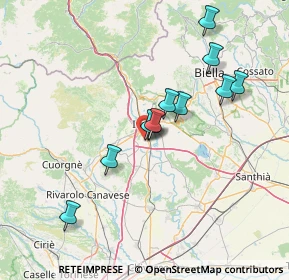 Mappa Via della Grangia, 10015 Ivrea TO, Italia (12.38909)