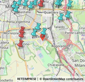 Mappa Via Augusto Osimo, 20139 Milano MI, Italia (2.734)