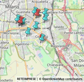 Mappa Via Augusto Osimo, 20139 Milano MI, Italia (2.00769)