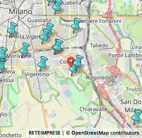 Mappa Via Augusto Osimo, 20139 Milano MI, Italia (2.61647)