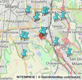 Mappa Via Augusto Osimo, 20139 Milano MI, Italia (1.79933)