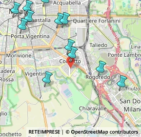 Mappa Via Augusto Osimo, 20139 Milano MI, Italia (2.52667)