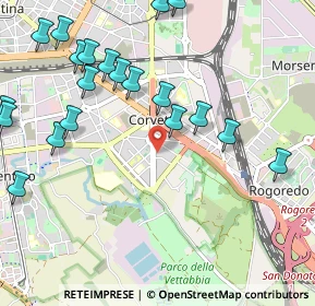 Mappa Via Augusto Osimo, 20139 Milano MI, Italia (1.2655)
