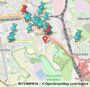 Mappa Via Augusto Osimo, 20139 Milano MI, Italia (1.0165)