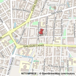 Mappa Via Guido Boggiani, 13, 28100 Novara, Novara (Piemonte)
