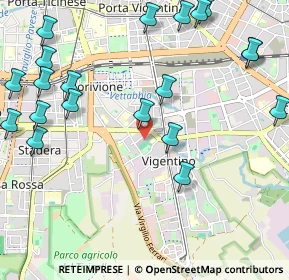 Mappa Via Cuore Immacolato di Maria, 20141 Milano MI, Italia (1.3595)