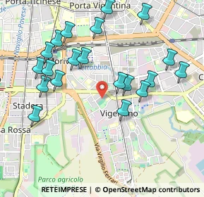 Mappa Via Cuore Immacolato di Maria, 20141 Milano MI, Italia (1.054)