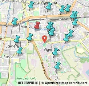 Mappa Via Cuore Immacolato di Maria, 20141 Milano MI, Italia (1.0815)