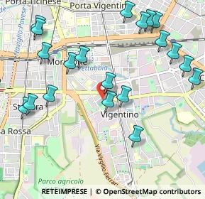 Mappa Via Cuore Immacolato di Maria, 20141 Milano MI, Italia (1.2125)