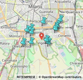 Mappa Via Cuore Immacolato di Maria, 20141 Milano MI, Italia (1.36667)
