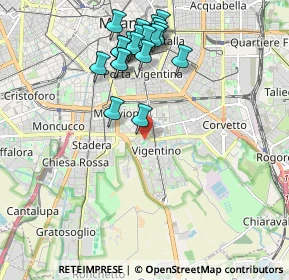 Mappa Via Cuore Immacolato di Maria, 20141 Milano MI, Italia (2.0455)