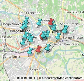 Mappa Vicolo Terese, 37122 Verona VR, Italia (1.391)