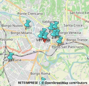 Mappa Vicolo Terese, 37122 Verona VR, Italia (1.43818)