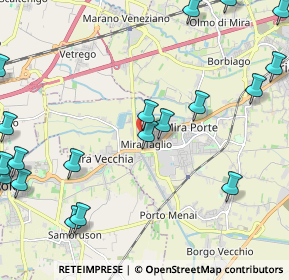 Mappa Via Damiano Chiesa, 30034 Mira VE, Italia (2.96474)