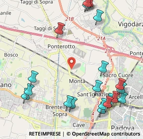 Mappa Via Padre E. Ramin, 35136 Padova PD, Italia (2.7365)