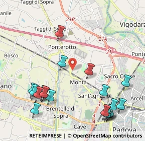 Mappa Via Padre E. Ramin, 35136 Padova PD, Italia (2.5895)