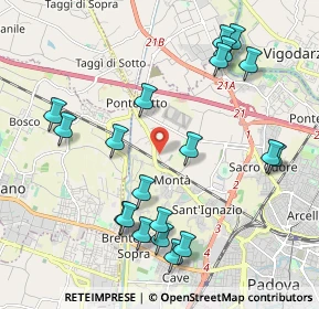 Mappa Via Padre E. Ramin, 35136 Padova PD, Italia (2.2505)