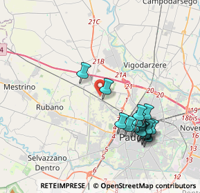 Mappa Via Padre E. Ramin, 35136 Padova PD, Italia (3.95765)