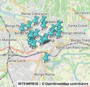 Mappa Pradaval, 37122 Verona VR, Italia (1.2125)