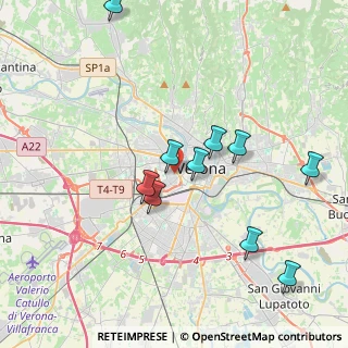 Mappa Via Bonino da Campione, 37138 Verona VR, Italia (4.43182)