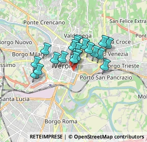 Mappa Vicolo Pallone, 37121 Verona VR, Italia (1.197)