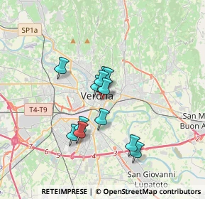 Mappa Via Pallone, 37122 Verona VR, Italia (2.57917)