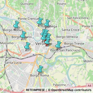 Mappa Vicolo Pallone, 37121 Verona VR, Italia (1.46167)