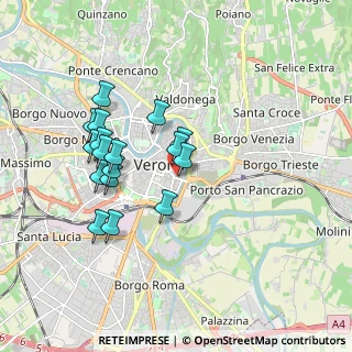 Mappa Vicolo Pallone, 37121 Verona VR, Italia (1.65647)