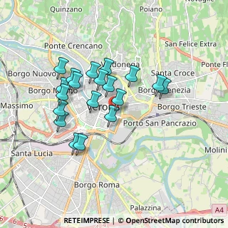 Mappa Vicolo Pallone, 37121 Verona VR, Italia (1.56368)