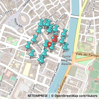 Mappa Vicolo Pallone, 37121 Verona VR, Italia (0.163)