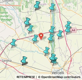 Mappa Via Generale Solaroli, 13030 Villarboit VC, Italia (8.6965)