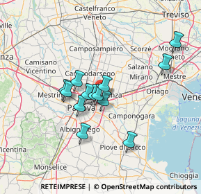 Mappa Via Germania, 35010 Vigonza PD, Italia (10.82923)