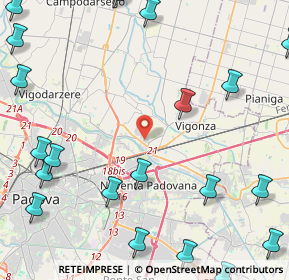 Mappa Via Germania, 35010 Vigonza PD, Italia (6.5195)