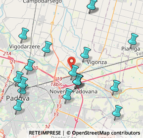 Mappa Via Germania, 35010 Vigonza PD, Italia (4.78889)