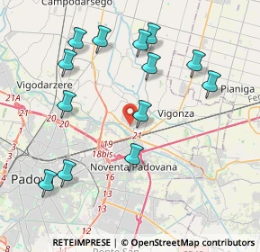 Mappa Via Germania, 35010 Vigonza PD, Italia (4.26154)